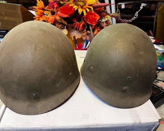 WWII Military Helmuts