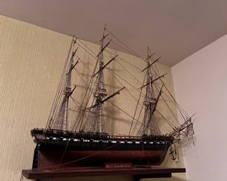 U.S.S. Columbus Model Ship.