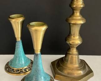 Two Oppenheim Israel Candlesticks More