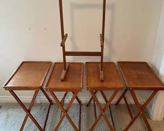 Mid Century Modern Goodwood Teak TV Trays