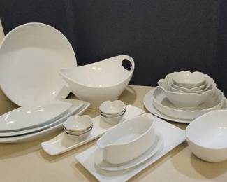 White Serving Pieces