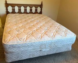Queen Bed with Headboard Metal Frame