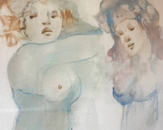 Leonor Fini 1970's Original Color Etching