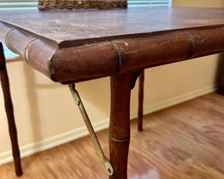Vintage Bamboo Leg Folding Table