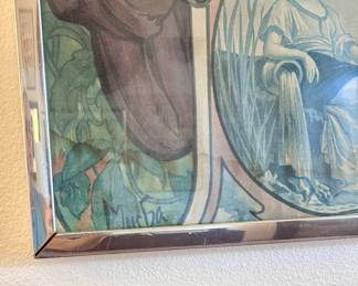 Excellent Alphonse Mucha Art Nouveau Poster