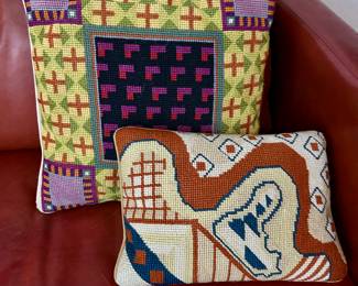 1970's Needlepoint Pillows