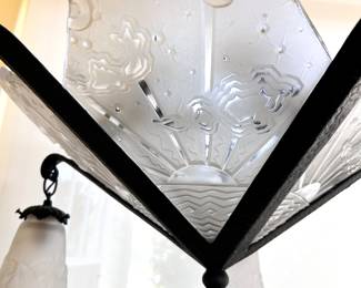 Fabulous Muller Frères Art Deco Chandelier