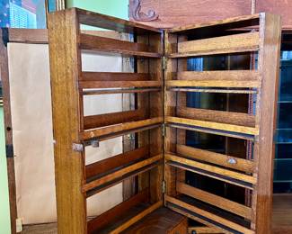 W.D. Allison Co. Antique Oak Physician's Cabinet