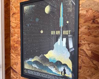 Ra Ra Riot screen printed and numbered band poster