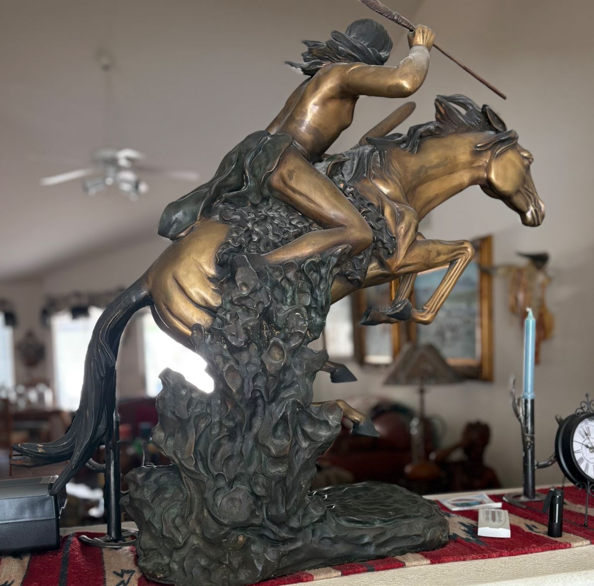 Large Heavy Bronze Statue
