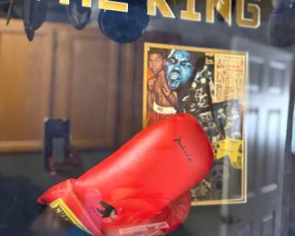 Signed Muhammed Ali Boxing Glove Framed