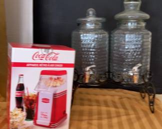 Drink Dispensers And Air Popcorn Machine