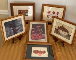 Strawberry Framed Pictures