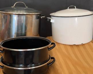 Stock Pots And Double Boiler