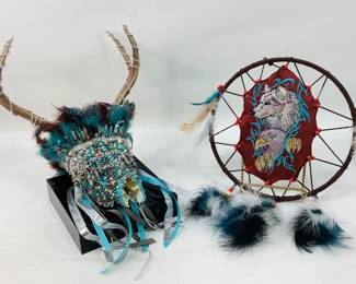Decorative Deer Skull & Dreamcatcher