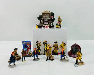 Hawthorne Village 'Commitment to Courage' Miniature Firehouse, Mini Fire-Themed Figures & More