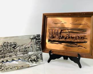 3D Metallic Relief Artwork