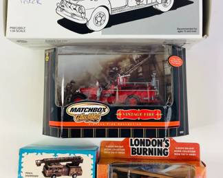 Collection Of Diecast Fire Trucks