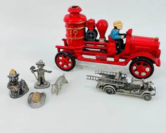 Cast Iron Fire Truck