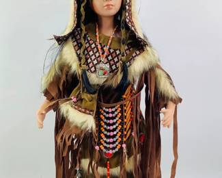 Native American Porcelain Doll