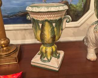 Pair of Fitz and Floyd compotes planters