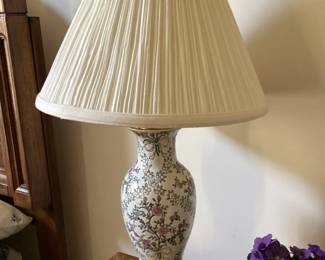 Floral Porcelain Table Lamp