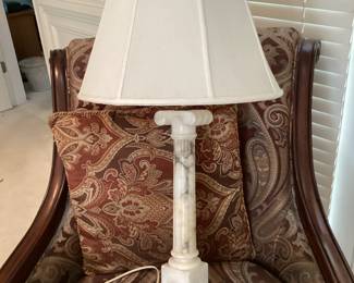Vintage Marble Base Table Lamp