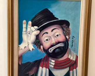 Wall Art Red Skelton Freddie Signed Lithograth