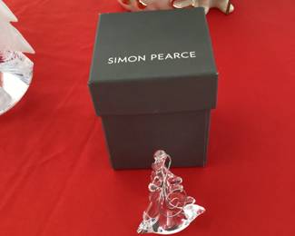 Simon Pearce Glass Christmas Tree Ornament