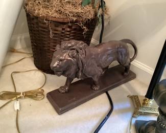 Replica of a Sculpture of the Walking Lioin by AntoineLouis Barye