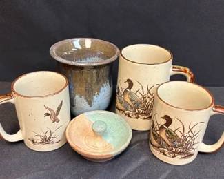 Set of 3 Vintage Otagiri Japan Coffee Mugs Some Pottery