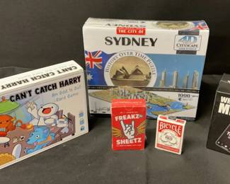 4 Sealed Board Games Puzzles One Unsealed Complete Game Cant Catch Harry