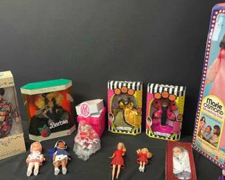 Miscellaneous Dolls Barbie Happy Holidays Beauty Bug Ball Marie Osmond Porcelain Dolls