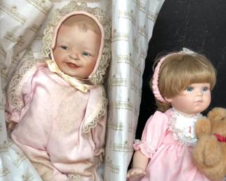 Porcelain Dolls AshtonDrake Meagan Rose And Joyce Reavey Kelsey