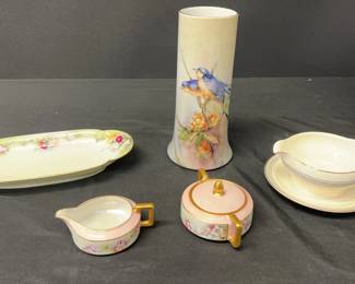 French German American Porcelain Lot Bernardaud Co Vase Heinrich Co Haviland Pope G