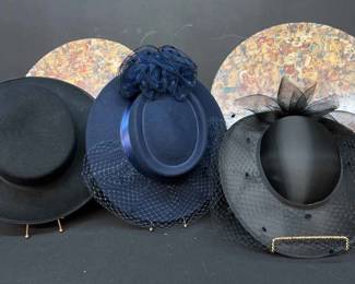 Vintage Womens Dress Hats With Hat Boxes