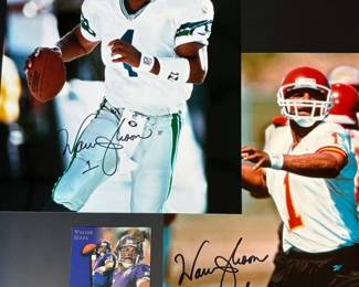 Warren Moon signed Photograph Not authenticated