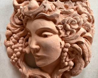Terra Cotta Dryad wall hanging