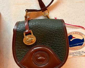 Vintage Dooney & Bourke mini saddle bag purse. Never Used.
