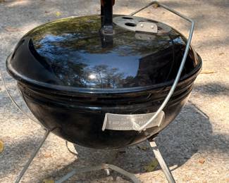 Portable Weber Smokey Joe charcoal grill