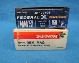 Lot 389. Forty 7mm Rem. Mag.