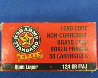Lot 278. 150 Red Army Standard 9mm rounds
