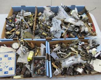 Lot 37. With five flats of misc. hardware, there's sure to be something good in there somewhere