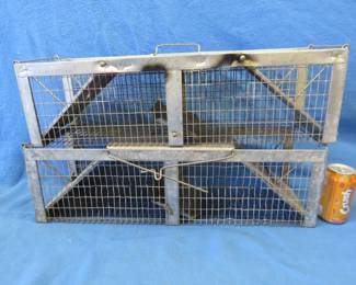 Lot 262. Pair of Havahart live animal traps