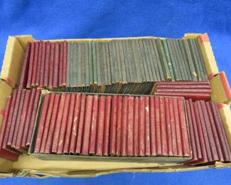 Lot 119. Collection of miniature books from "Little Leather Library"