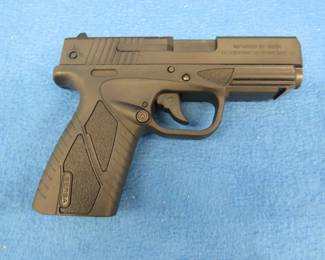 Lot 25. Bersa BP9CC semi-auto 9mm pistol. Ser. #K93760. Includes two magazines and a Doskocil case.