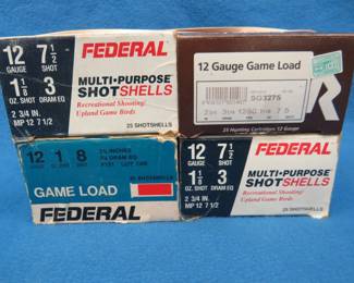 Lot 249. Federal and Rio 12-gauge shotgun shells.