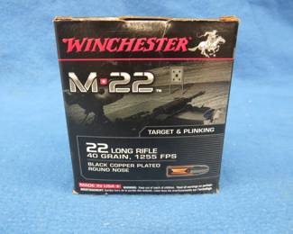 Lot 101. 500 Winchester M-22 22 LR