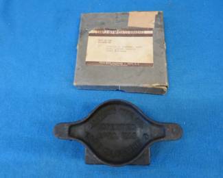 Lot 255. Vintage sandpaper/coated abrasive salesman kit and a 1912 tire vulcanization patch tool