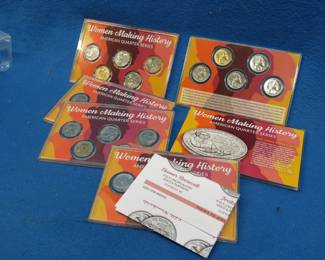 Lot 46. Six Women Making History quarters series sets each with five quarters, 30 total
